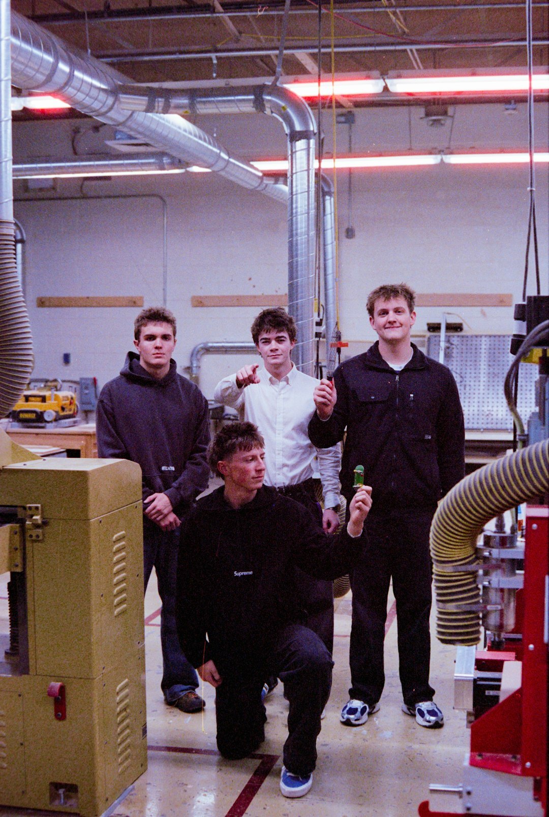 seniors in workshop class