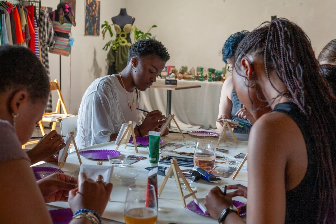 seniors in creative workshop