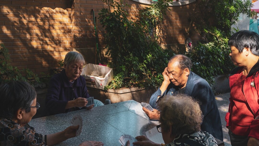elderly group meeting